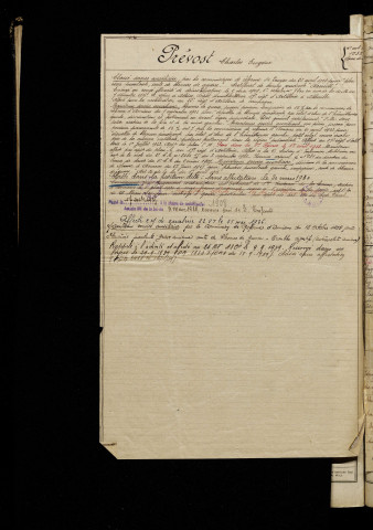 Prevost, Charles Eugène, né le 10 mars 1894 à Athies (Somme), classe 1914, matricule n° 1235, Bureau de recrutement de Péronne
