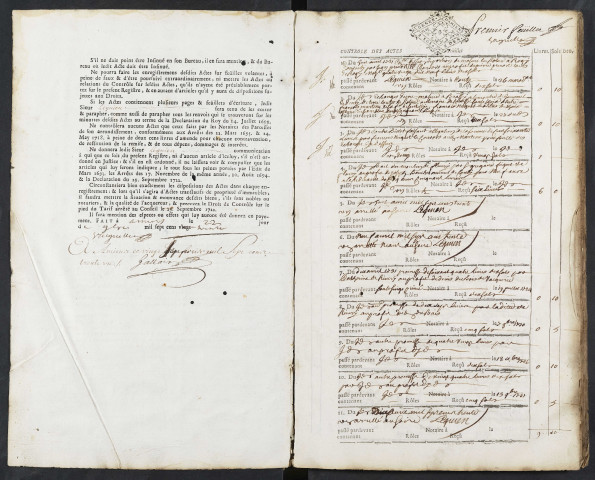 Contrôle des actes du bureau de Conty pour la période du 8 avril 1731 au 18 avril 1733