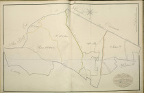 Plan du cadastre napoléonien - Atlas cantonal - Coisy : tableau d'assemblage