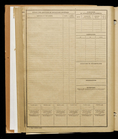 Blain, Louis François, né le 23 février 1893 à Sainte-Geneviève (Aisne), classe 1913, matricule n° 821, Bureau de recrutement d'Amiens