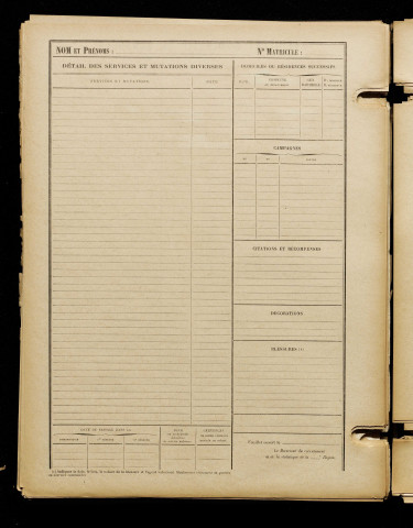 David, Robert Lucien, né le 21 novembre 1898 à Bazancourt (Oise), classe 1918, matricule n° 190, Bureau de recrutement d'Amiens