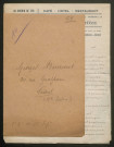 Témoignage de Bourceret, Georges et correspondance avec Jacques Péricard