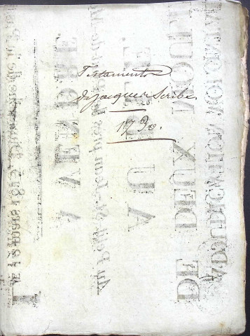 Etude de Me Jacques Scribe à Amiens (étude n°6). Minutes de l'année 1730