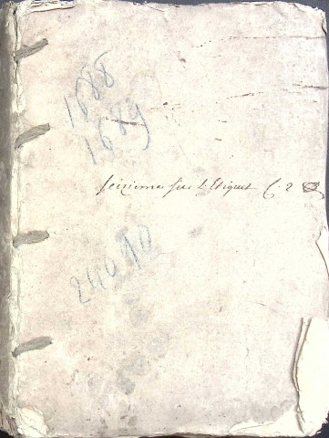 Etude de Me Pierre Lagrene à Amiens (étude n°4). Minutes des années 1688-1689