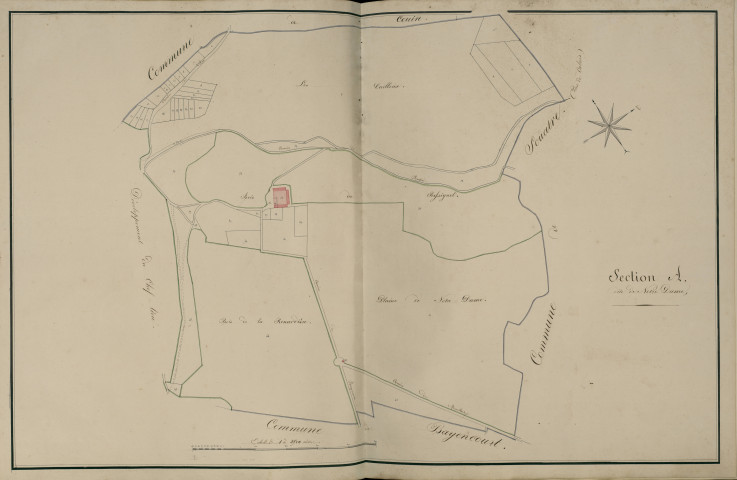 Plan du cadastre napoléonien - Atlas cantonal - Coigneux : Notre Dame, A