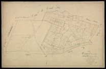 Plan du cadastre napoléonien - Hangest -sur-Somme (Hangest-sur-Somme) : Quignas (Les) ; Etroits (Les), E2