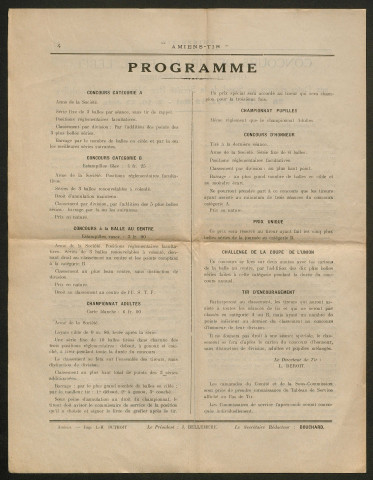 Amiens-tir, organe officiel de l'amicale des anciens sous-officiers, caporaux et soldats d'Amiens, numéro 40 (avril 1935)