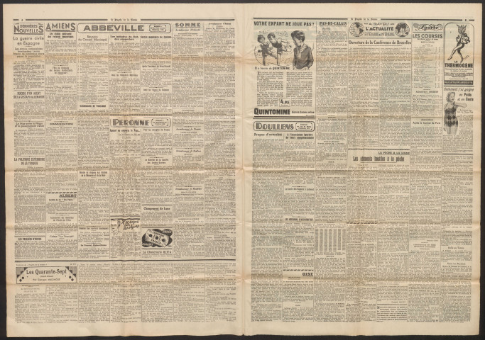 Le Progrès de la Somme, numéro 21236, 3 novembre 1937