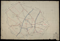 Plan du cadastre napoléonien - Parvillers-le-Quesnoy (Parvillers) : tableau d'assemblage