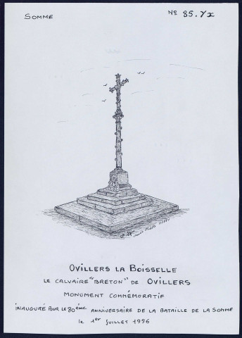 Ovillers-la-Boisselle : calvaire breton de Ovillers, monument commémoratif de la bataille de la Somme - (Reproduction interdite sans autorisation - © Claude Piette)