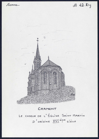 Cramont : choeur de l'église Saint-Martin - (Reproduction interdite sans autorisation - © Claude Piette)