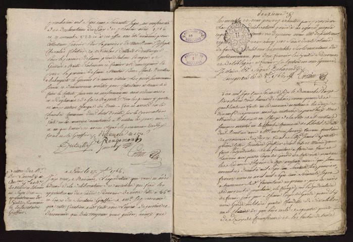 Doullens. Délibérations de l'échevinage