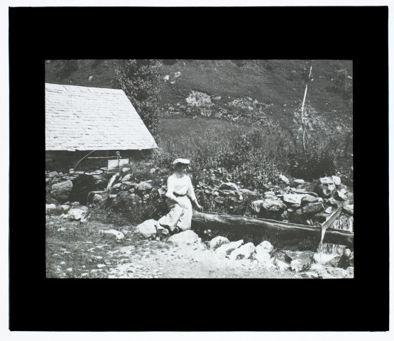 Gavarnie près du village - juillet 1908