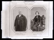 Portraits d'Antoine Goze, inspecteur des Monuments historiques, et de Guénard, curé de Folleville