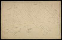 Plan du cadastre napoléonien - Villeroy : Sentier d'Oisemont (Le), B
