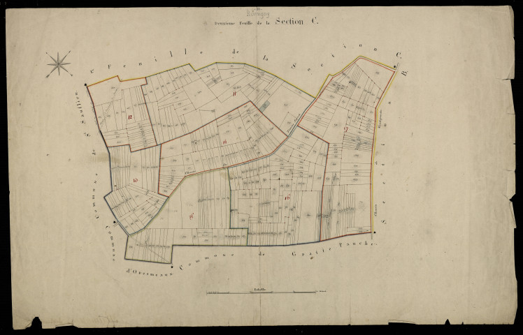 Plan du cadastre napoléonien - Rumigny : C2