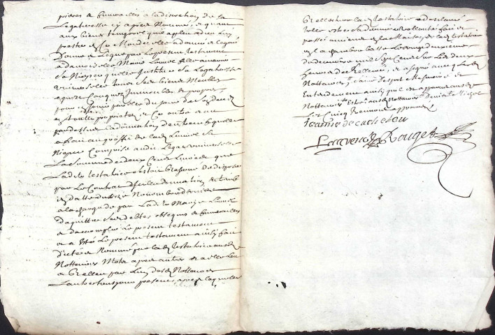 Etude de Me Nicolas Rouget à Amiens (étude n°5). Minutes des années 1700-1710
