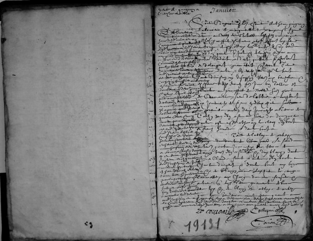 Etude de Me Martin Caron à Amiens (étude n°4). Minutes de l'année 1645