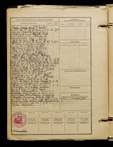 Plomion, Martial Adolphe, né le 24 juin 1890 à Mesnil-en-Arrouaise (Somme), classe 1910, matricule n° 1047, Bureau de recrutement de Péronne