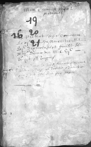 Etude de Me Martin Caron à Amiens (étude n°4). Minutes des années 1619-1621