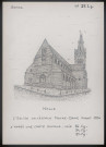 Nesle : église collégiale Notre-Dame avant 1914 - (Reproduction interdite sans autorisation - © Claude Piette)