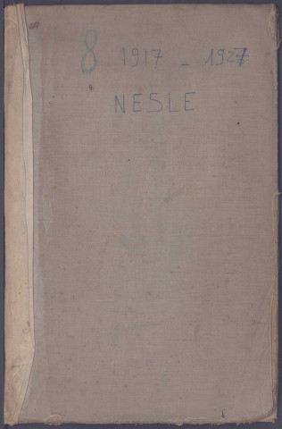 Table des successions et absences du bureau de Nesle