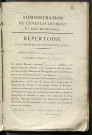 Répertoire des formalités hypothécaires, du 13/10/1819 au 03/01/1820, registre n° 084 (Péronne)
