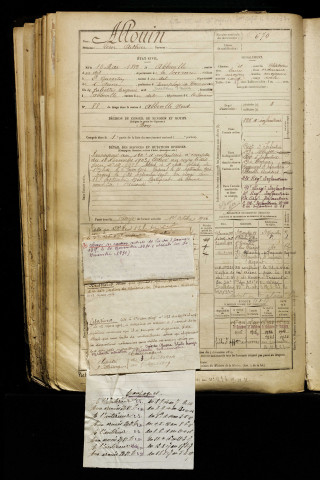 Allouin, Léon Arthur, né le 16 mai 1882 à Abbeville (Somme), classe 1902, matricule n° 670, Bureau de recrutement d'Abbeville