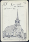 Heucourt près d'Airaines : l'église en 1979 - (Reproduction interdite sans autorisation - © Claude Piette)