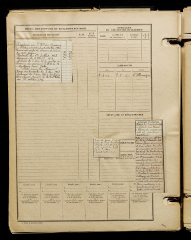 Marchand, Georges Théophane, né le 05 juillet 1891 à Amiens (Somme), classe 1911, matricule n° 1341, Bureau de recrutement d'Amiens