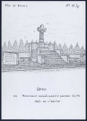 Oppy (Pas-de-Calais) : monument commémoratif 1914-1918 près de l'église - (Reproduction interdite sans autorisation - © Claude Piette)