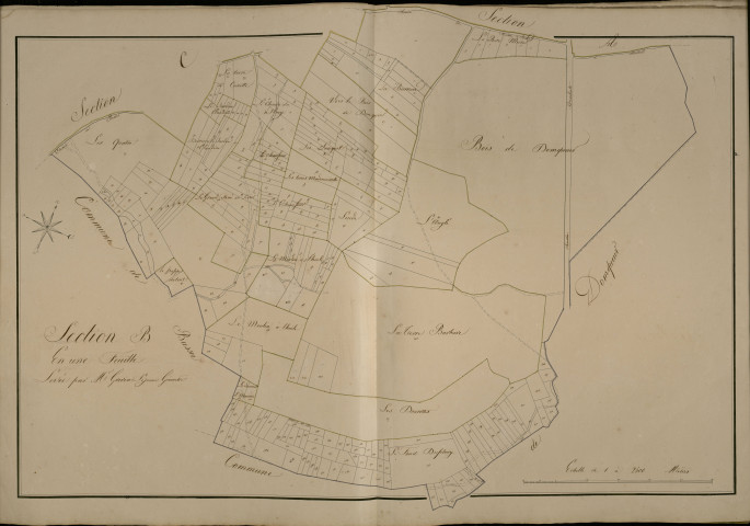 Plan du cadastre napoléonien - Maison-Roland (Maison Roland) : B