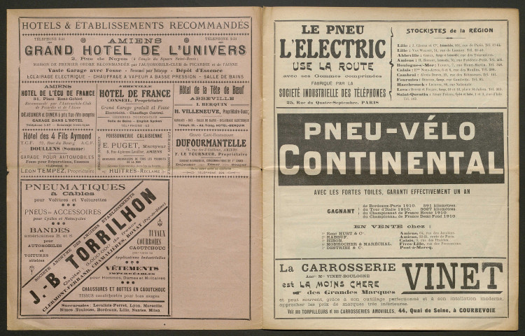 Automobile-club de Picardie et de l'Aisne. Revue mensuelle, 7e année, février 1911