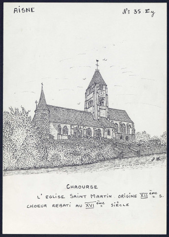 Chaourse (Aisne) : église Saint-Martin - (Reproduction interdite sans autorisation - © Claude Piette)