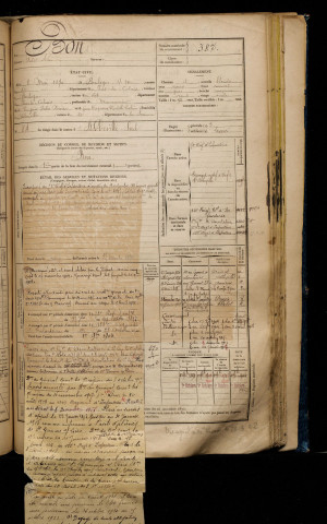 Bon, Jules Léon, né le 08 mai 1870 à Boulogne-sur-Mer (Pas-de-Calais), classe 1890, matricule n° 387, Bureau de recrutement d'Abbeville