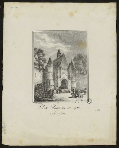 Porte de Bauvais en 1705. Amiens