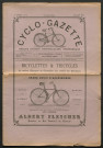 Cyclo-Gazette. Organe sportif hebdomadaire indépendant, numéro 2