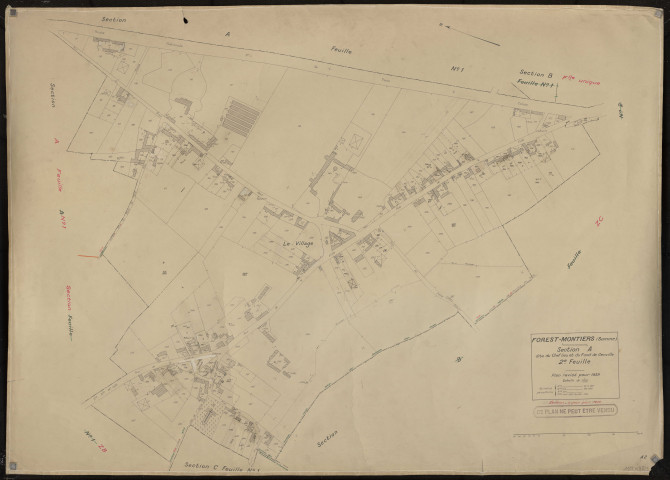Plan du cadastre rénové - Forest-Montiers : section A2