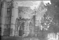 La guerre 1914-1917 - L'Eglise après le bombardement - The church after the bombardment