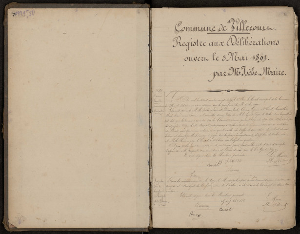 Villecourt. Délibérations du conseil municipal