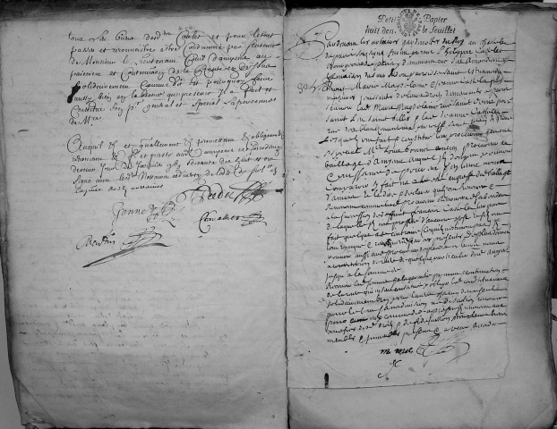 Etude de Me René Chevalier à Amiens (étude n°5). Minutes de l'année 1678
