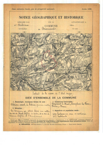 Driencourt : notice historique et géographique sur la commune