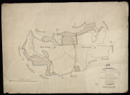 Plan du cadastre napoléonien - Arvillers (Sauchoy) : tableau d'assemblage