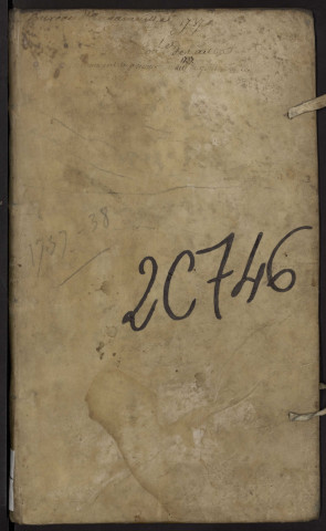 Contrôle des actes du bureau d'Andainville pour la période du 1er juillet 1737 au 30 décembre 1738