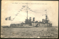 Brest - Le « Léon-Gambetta », croiseur cuirassé de 12500 tonnes