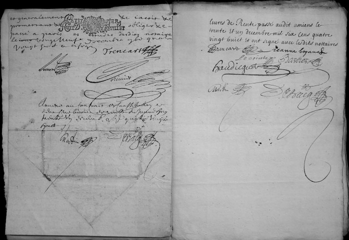 Etude de Me Antoine Debacq à Amiens (étude n°6). Minutes de l'année 1688