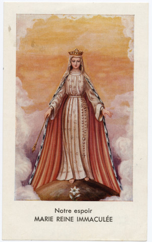 Notre espoir - Marie reine Immaculée