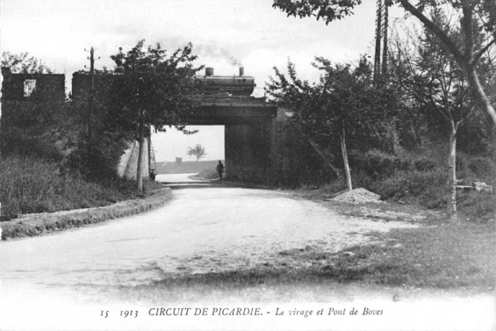 Circuit de Picardie - Le virage et Pont de Boves