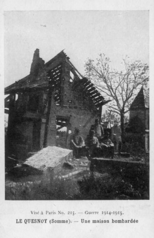 Une maison bombardée