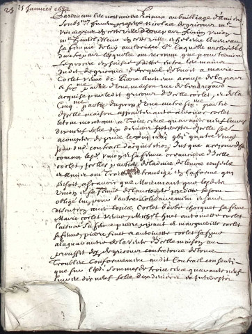 Etude de Me Jean-Baptiste Trencart à Amiens (étude n°12). Minutes de l'année 1683